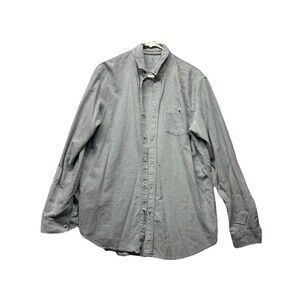 Free Fly Shirt Men's L Performance Gray Button-Up Short-Sleeve Cotton Bamboo